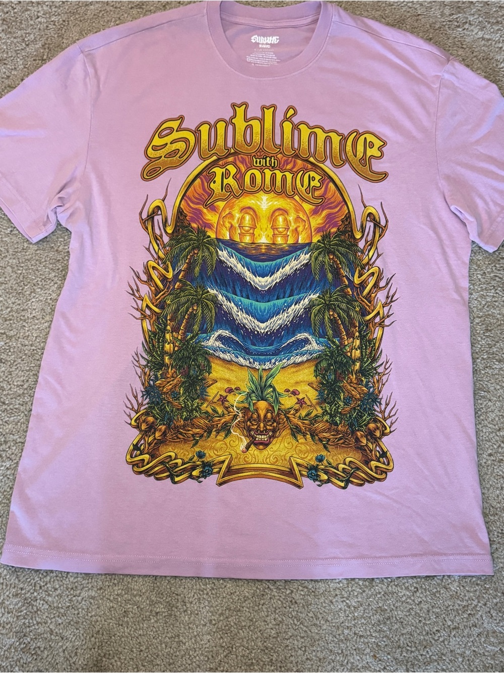 Sublime Rome Summer Tour 2019 Pink Tee